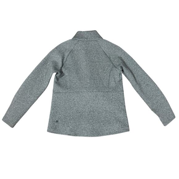 Lululemon Women's Size 6 Going Places Jacket Heathered Speckled Black Zip Up - Picture 3 of 9